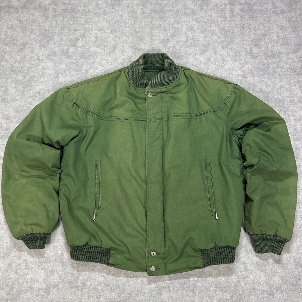 Vintage 70s The Original Varsity by Catalina Bomber Jacket Quilted Lining Talon